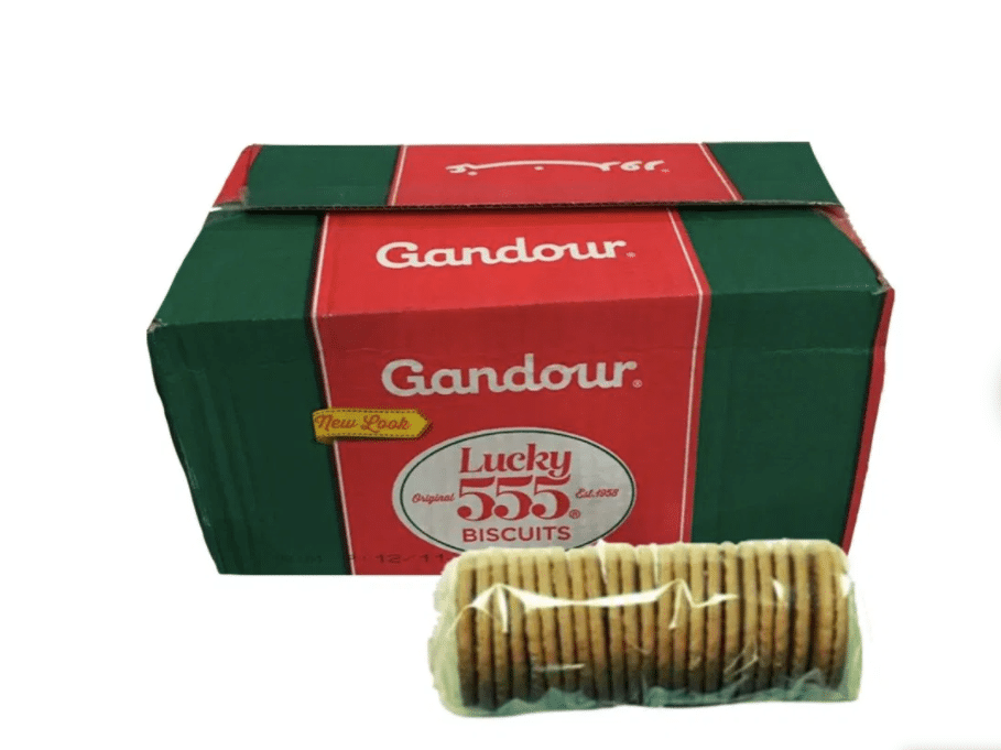 Gandour Lucky 555 بسكويت سادة